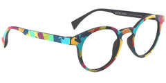 Street-Artist Round Colorful Funky Frame Glasses | Zeelool