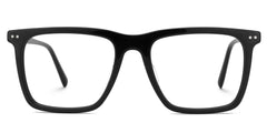 Frantz Thin Black Square Glasses For Men | Zeelool