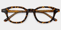 Amber Tortoise Frame Glasses with Square Frame Online | ZEELOOL