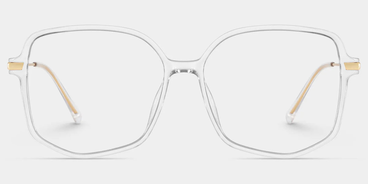 Payton Geometric Clear Eyeglasses | Zeelool Optical