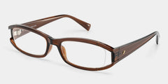 Willow Y2K Brown Rectangle Glasses for Ladies | ZEELOOL