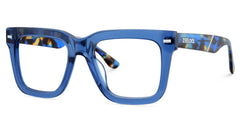 Thick Blue Frame Glasses For Men