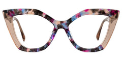 Nolia Cat-eye Floral Eyeglasses and Frames Glasses
