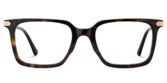 Thin Rectangle Glasses Frames in Tortoise Color