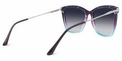 Square Krystle Purple-Blue Eyeglasses deals -Zeelool