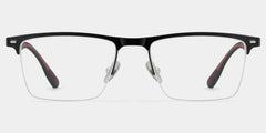 Browline Black Eyeglasses- Brock Titanium Frame Glasses