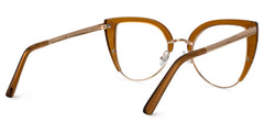 Brewer Cat Eye Brown Glasses Online Sale for Women