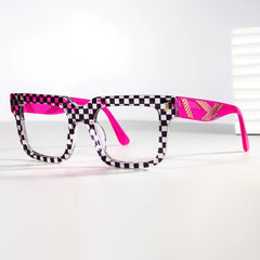 Thomason Men's Rectangular Frames With Black And Clear