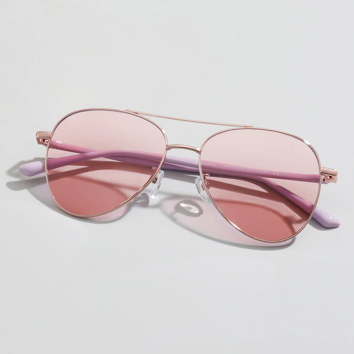 Paige Aviator Rose-Gold Glasses | Zeelool Glasses