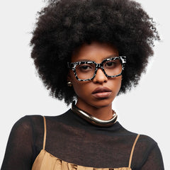 Caius Two-tone Frame Glasses with Square Frame Online | ZEELOOL