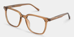 Eliza Light Brown Square Glasses Frames for Women | ZEELOOL