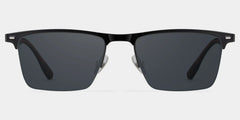 Browline Black Eyeglasses- Brock Titanium Frame Glasses