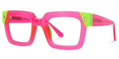 Trendy Pink Eyeglasses Frames For Women - Sarah Rectangle Glasses