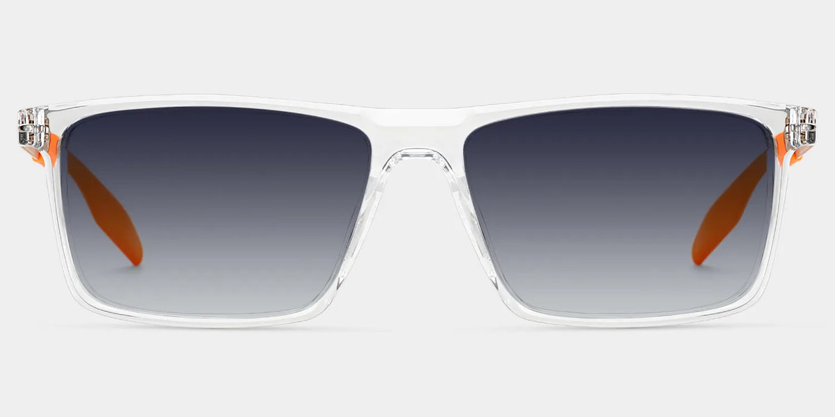 Active Clear Orange Frame Glasses with Rectangle Frame Online | ZEELOOL