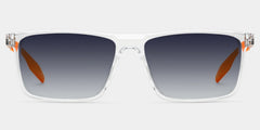 Active Clear Orange Frame Glasses with Rectangle Frame Online | ZEELOOL
