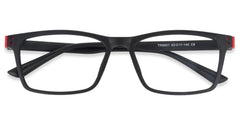 Cheche Rectangle Black Eyeglasses for Women and Men