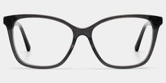 Finnian Square Black Glitter Glasses Frames for Women | ZEELOOL