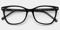 Marigold retro black frame glasses with Rectangle Frame Online | ZEELOOL