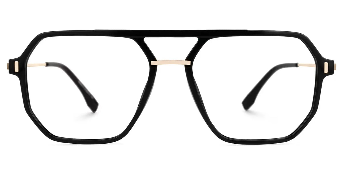 Aviator Lizbeth Black Glasses on sale -Zeelool Glasses