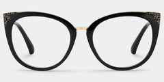 Dalton Cat Eye Black Glasses | Zeelool Glasses
