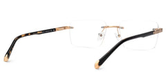 Tortoise Mixed-Materials Rectangle Eyeglasses- Savitrie