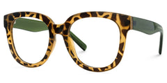 Harrell Square Tortoise Eyeglasses and Wide Frames