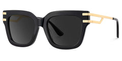 Square Cat-Eye Glasses With Black Color