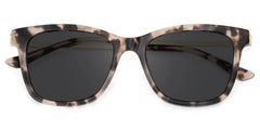 Large Rectangle Eyeglasses With Woven Metal Temples
