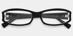 Willow Thick Black Rectangle Glasses for Teenager | ZEELOOL