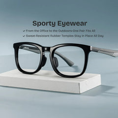 Glide Blue Frame Glasses with Square Frame Online | ZEELOOL