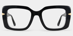 Neon Black Frame Prescription Glasses with Square Shape | ZEELOOL
