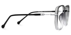 Joana Geometric Black-Clear Glasses