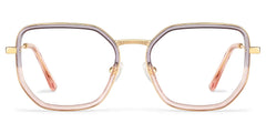 Levi Eyeglasses in Geometric Grey Pink Frame | Zeelool