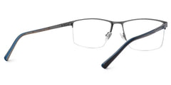 Graniela Eyeglasses in Rectangle Gray Frame | Zeelool