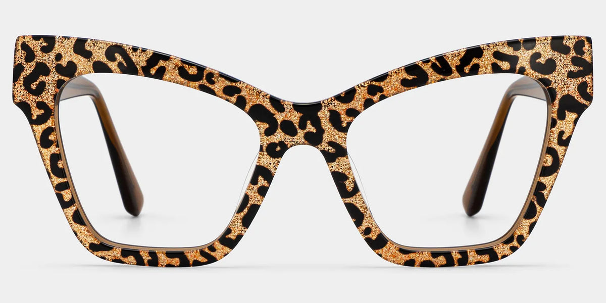 Designer Ansyah Cat Eye Leopard Print Frame Glasses