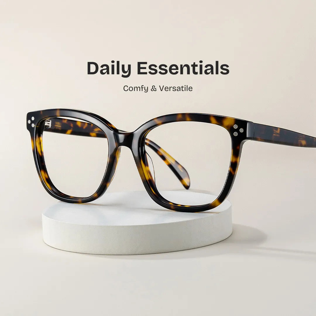 Scarlett Tortoise Frame Glasses with Square Frame Online | ZEELOOL