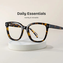 Scarlett Tortoise Frame Glasses with Square Frame Online | ZEELOOL