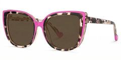 Large Cat Eye Glasses with Pink and Tortoise Frame