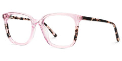 Finnley Acetate Pink Frame Glasses with Square Shape | Zeelool