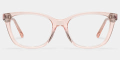 Cassia Pink Jentle Garden Rectangle Acetate Glasses | ZEELOOL