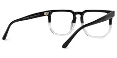 Matherne Square Glasses and Black-Clear Frames