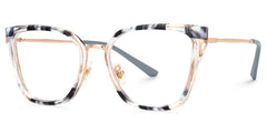 Martins TR90 Rectangle Blue Frame Glasses | Zeelool
