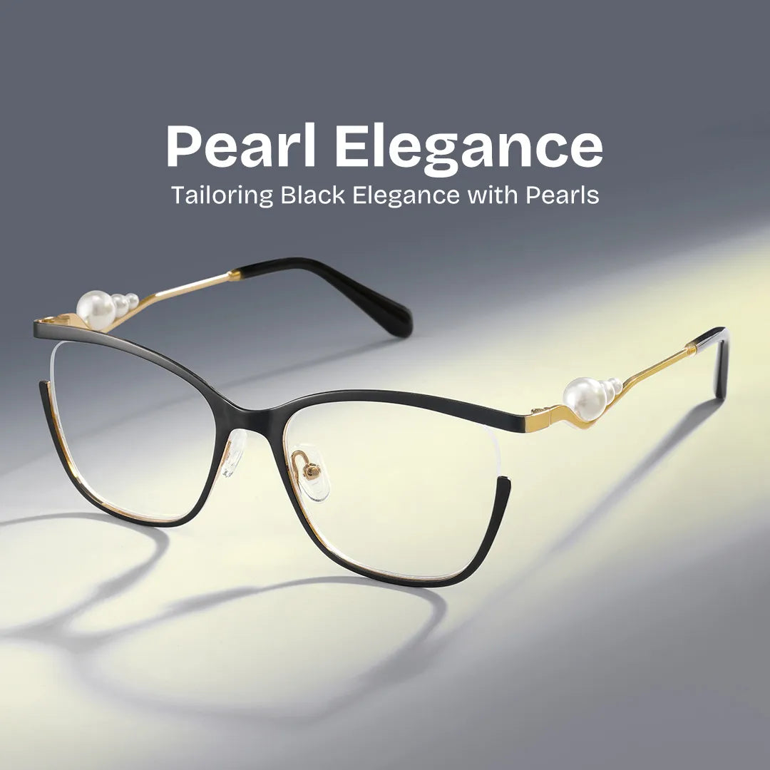 Aria Eyeglasses in Round Black Frame | Zeelool