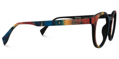 Street-Artist Round Blue-Red Glasses | Zeelool Glasses