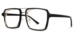 Nellie Aviator Black-Gold Eyeglasses & Frame Glasses