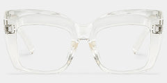 Alberta Cat Eye Clear Eyeglasses and Wide Frames