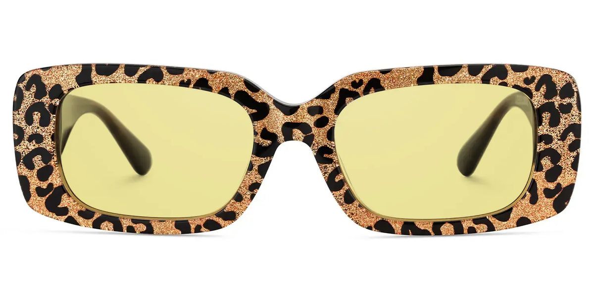 Jonas Rectangle Leopard Color Frame Glasses for Women | Zeelool