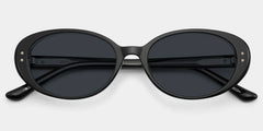 Lennon Black Oval Glasses | Retro Varsity Athleisure