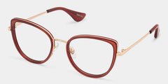 Celine Cat-eye Red Burgundy Eyeglass Frames for Women | ZEELOOL