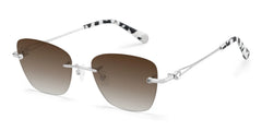 Rectangle Silver Eyeglasses- Seth Metal Frame Glasses